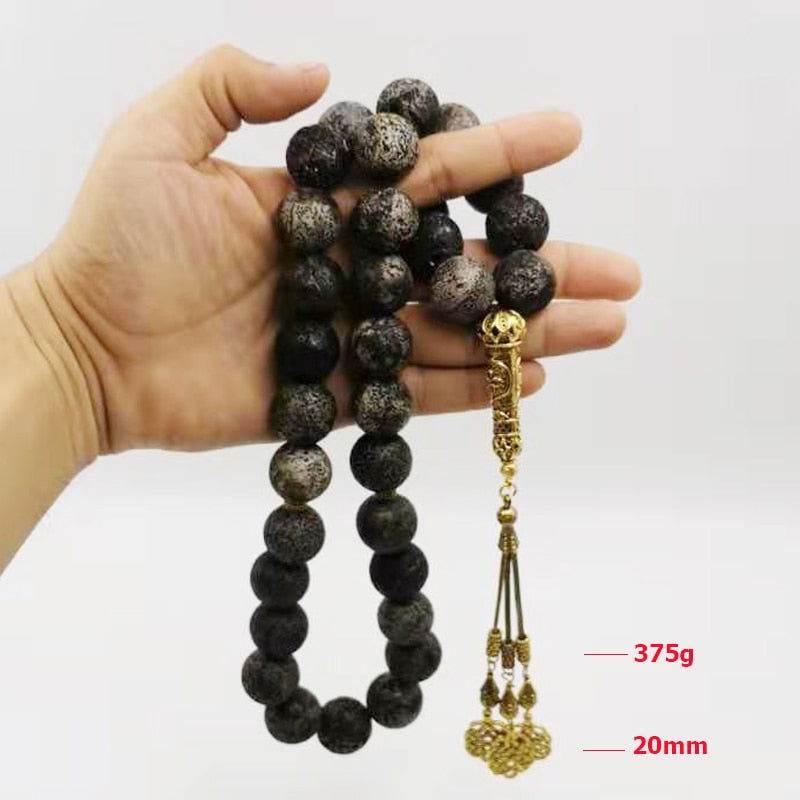 100% Natural Old Agates Stone Prayer Beads - Islamic Gallery