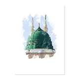 Abstract Islamic Mosque Modern Canvas Print - Islamic Gallery