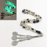 Blue Luminous Resin Rosary Prayer beads - Islamic Gallery