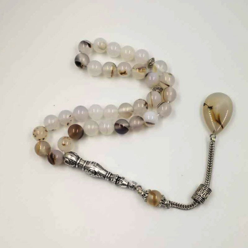Natural Agates Stone Luxurious Prayer Beads - Islamic Gallery