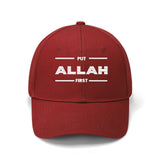 Put Allah First Embroidered Baseball Caps - Islamic Gallery