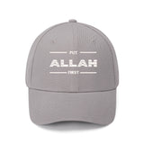 Put Allah First Embroidered Baseball Caps - Islamic Gallery