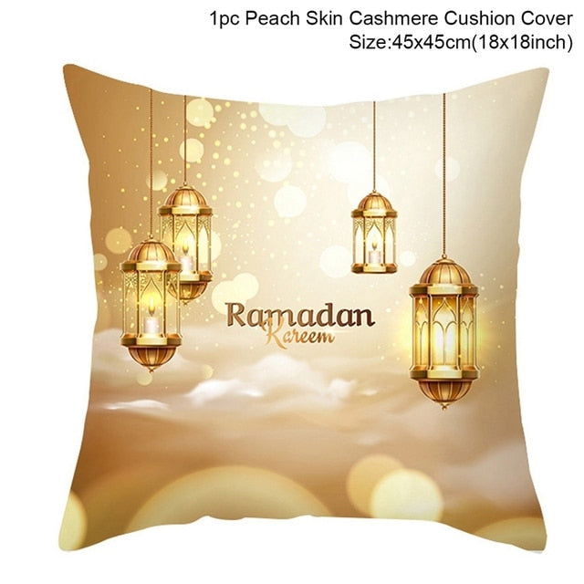 Ramadan Cushion Cover Decorative Pillowcase - Islamic Gallery