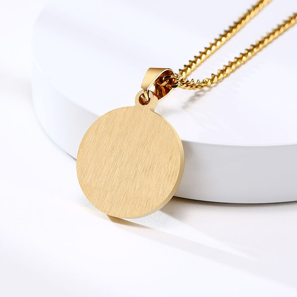 Allah Name Gold Color Stainless Steel Necklaces