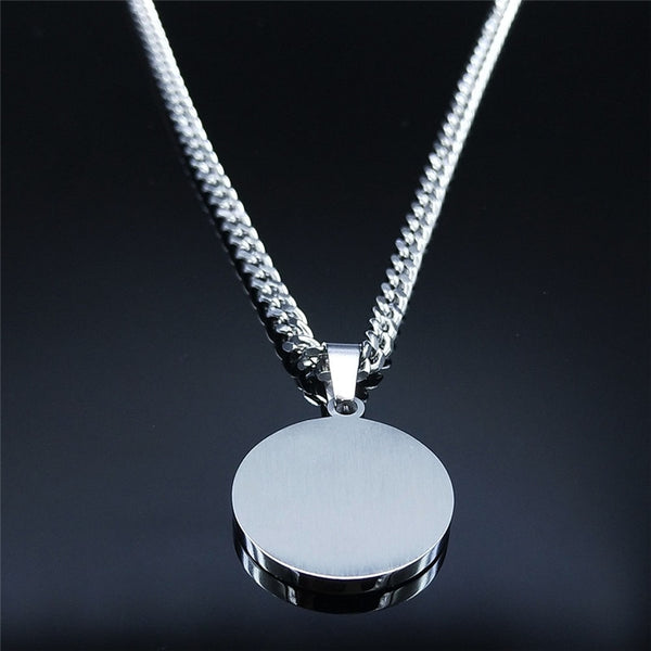 4 Qul Stainless Steel Necklace Islamic Jewelry