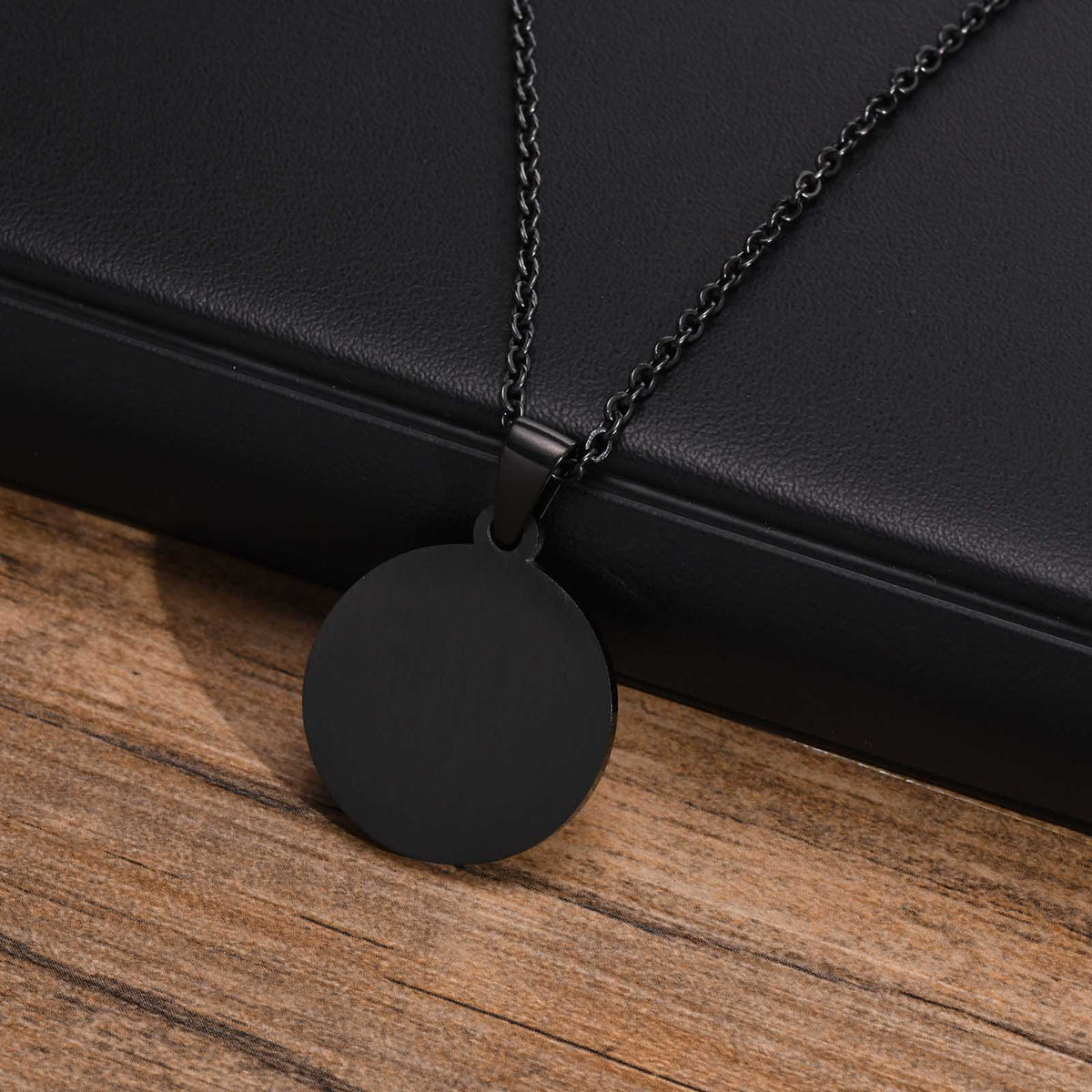 4 Qul Black Stainless Steel Necklace Islamic Jewelry
