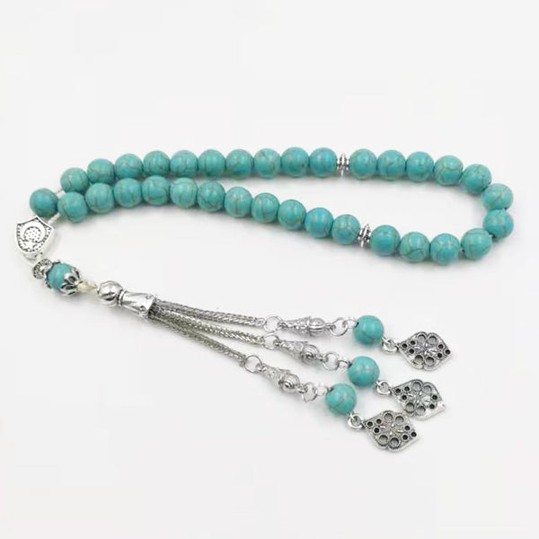 Synthesis Blue Turquois Stone Prayer Beads