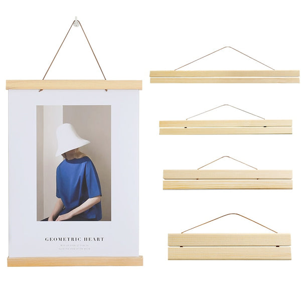 Pine Magnetic Picture Frame Hangers