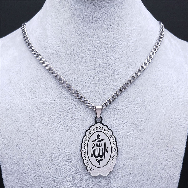 Stainless Steel Allah Name Necklaces