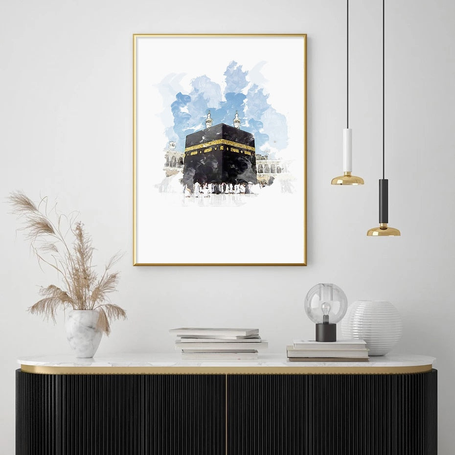 Abstract Islamic Mosque Modern Canvas Print
