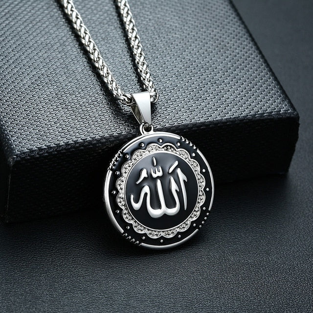 Allah Name Necklaces Gold Stainless Steel Jewelry